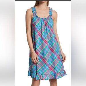 Ralph Lauren Multicolor Plaid Dress Size Large.  A10